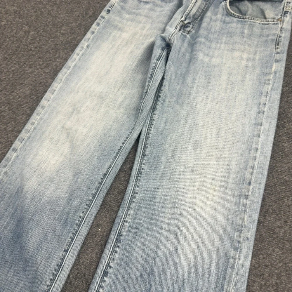 Buffalo David Bitton Jeans Mens 34 Blue Cotton Light Wash Straight Leg Y2K Style